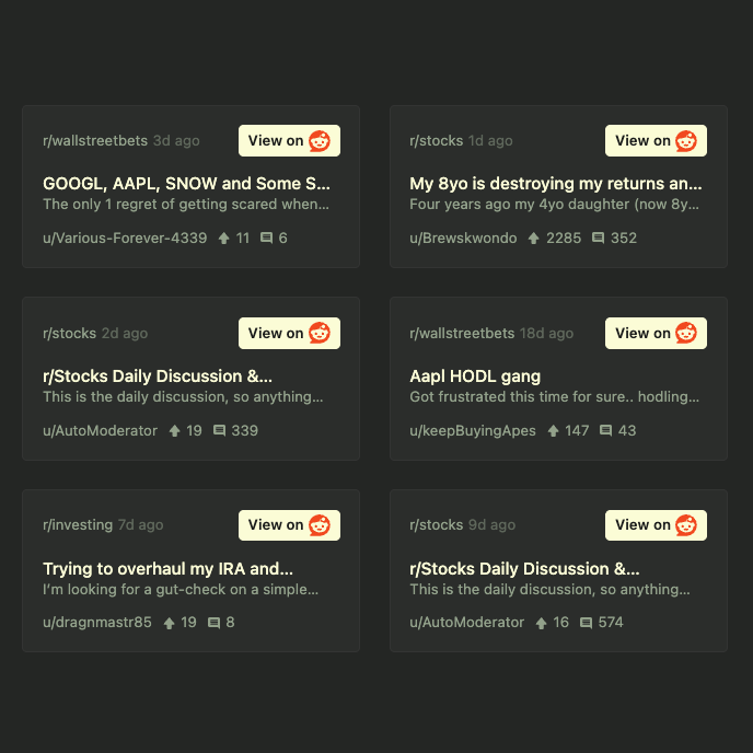 Reddit Community Hub